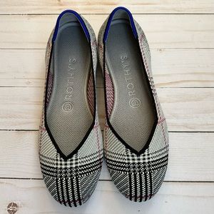 Rothy’s flats - Grey Glen Plaid size 7.5